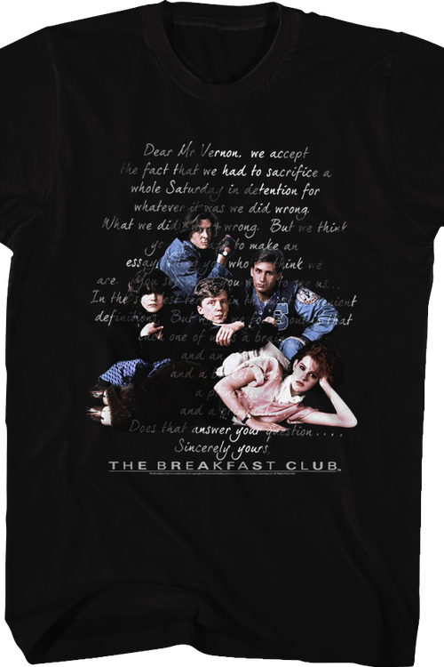 Sincerely Yours Breakfast Club T-Shirt