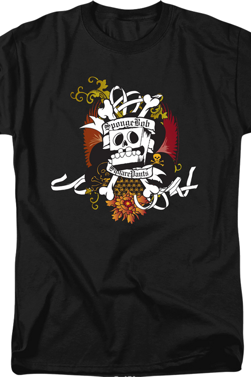 Skull And Crossbones SpongeBob SquarePants T-Shirt