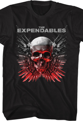 Skull And Guns Logo Expendables T-Shirt