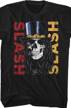 Skull In Top Hat Slash T-Shirt