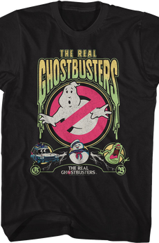 Slimed Collage Real Ghostbusters T-Shirt
