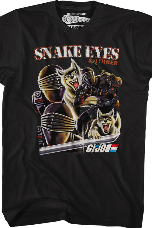 Snake Eyes & Timber Collage GI Joe T-Shirt