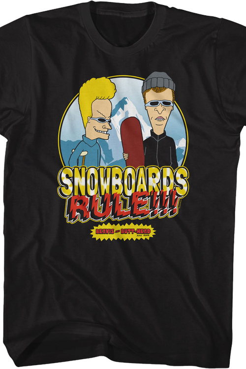 Snowboards Rule Beavis And Butt-Head T-Shirt