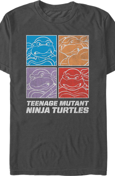 Square Outlines Teenage Mutant Ninja Turtles T-Shirt