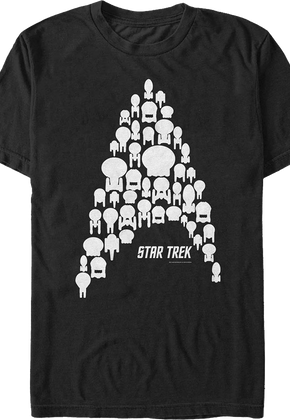 Starships Creating Starfleet Logo Star Trek T-Shirt