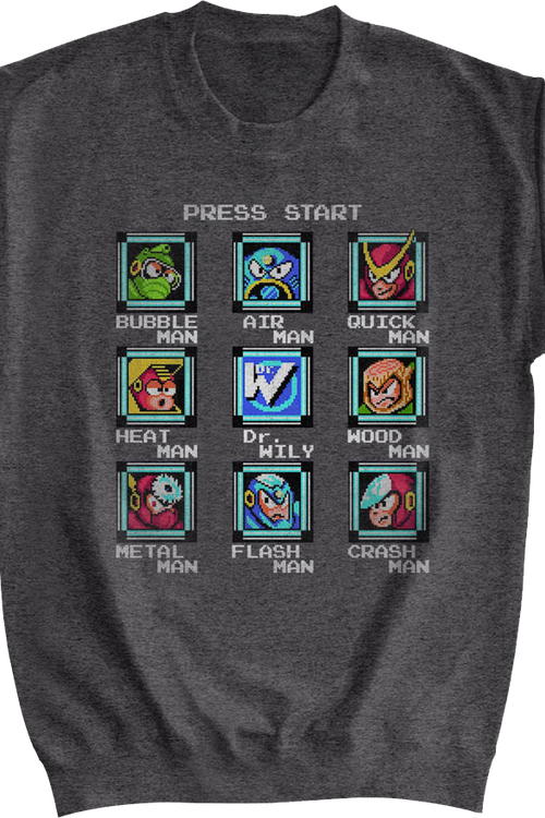 Start Screen Mega Man Sweatshirt