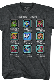 Start Screen Mega Man T-Shirt