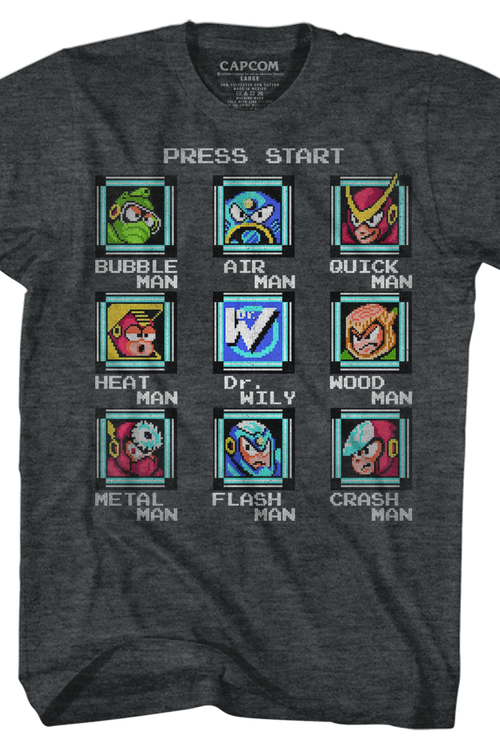 Start Screen Mega Man T-Shirt