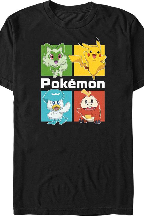 Starter Squares Pokemon T-Shirt