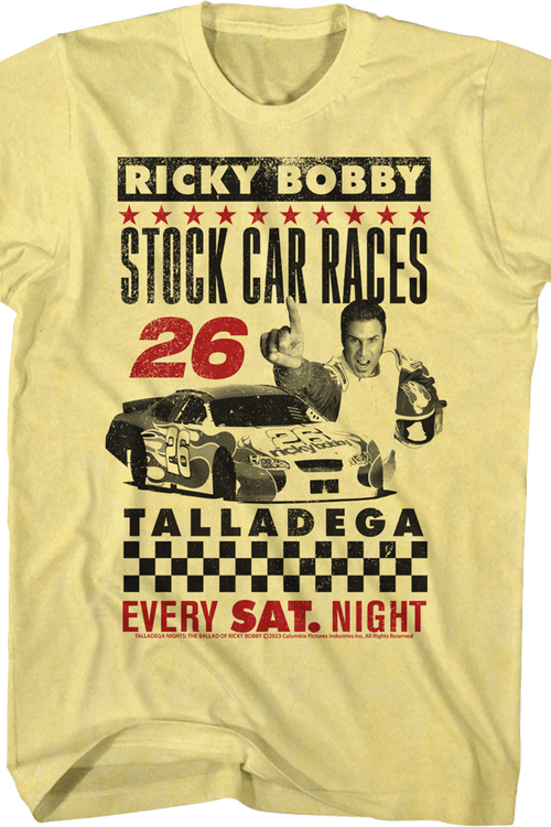 Stock Car Races Talladega Nights T-Shirt