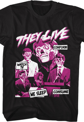 Subliminal Messages They Live T-Shirt