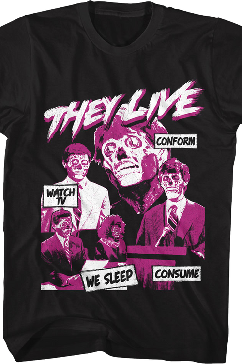 Subliminal Messages They Live T-Shirt