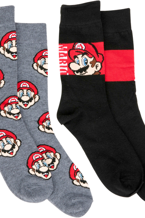 Super Mario Bros. 2-Pack Nintendo Socks