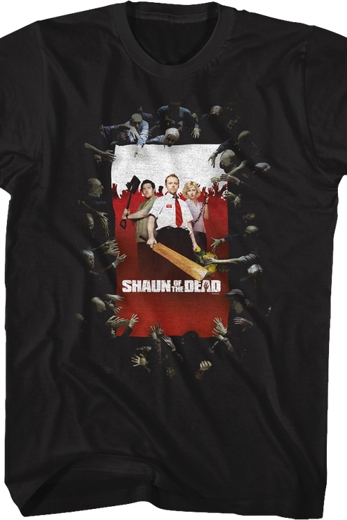 Surrounded Poster Shaun of the Dead T-Shirt