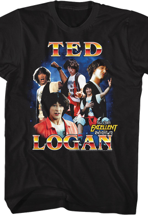 Ted Logan Collage Bill & Ted's Excellent Adventure T-Shirt