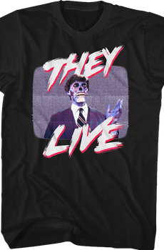 Television Static They Live T-Shirt