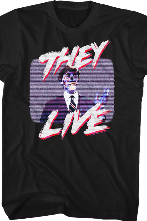 Television Static They Live T-Shirt