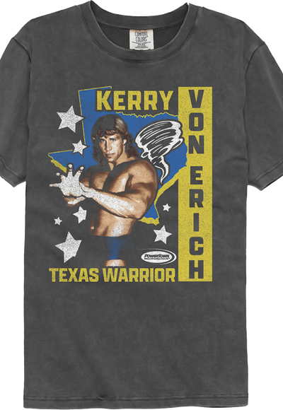 Texas Warrior Stars Kerry Von Erich Comfort Colors Brand T-Shirt