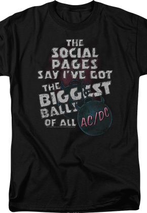 The Biggest Balls Of All ACDC T-Shirt