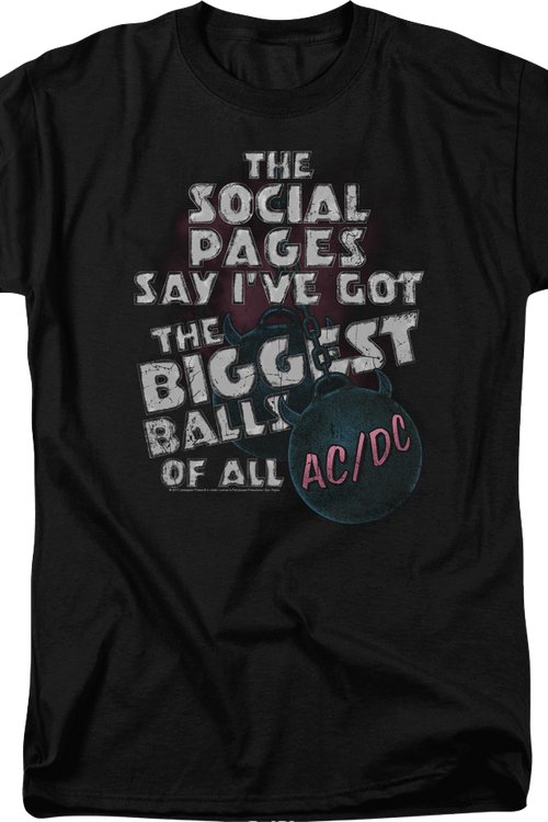 The Biggest Balls Of All ACDC T-Shirt