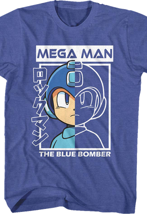 The Blue Bomber Outline Mega Man T-Shirt