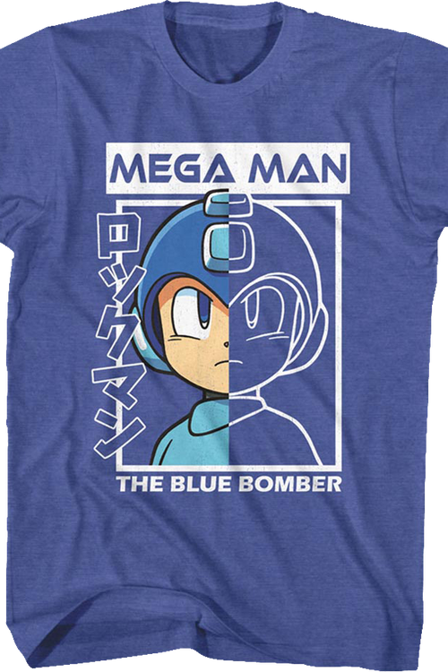 The Blue Bomber Outline Mega Man T-Shirt