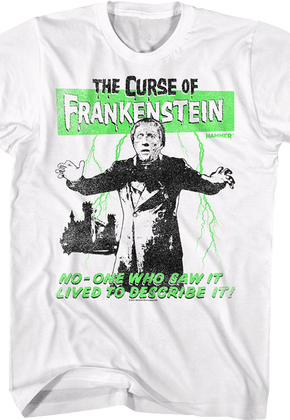 The Curse Of Frankenstein Hammer Films T-Shirt