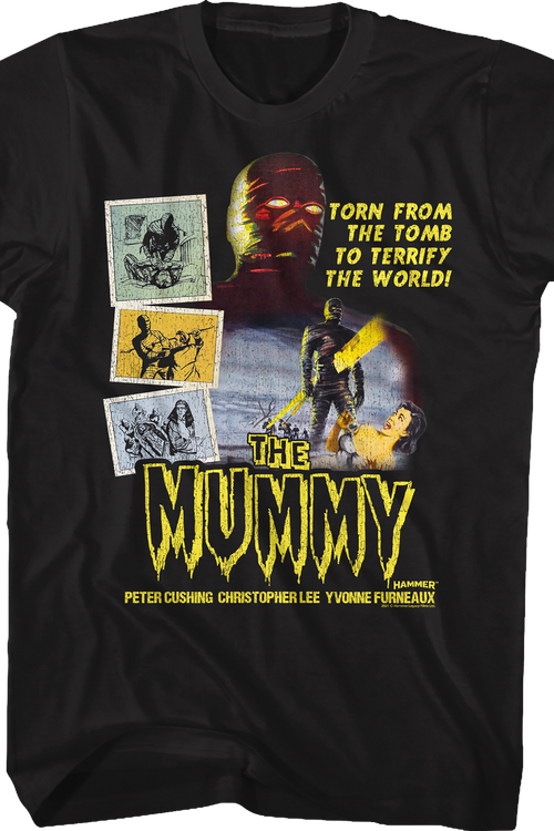 The Mummy Poster Hammer Films T-Shirt