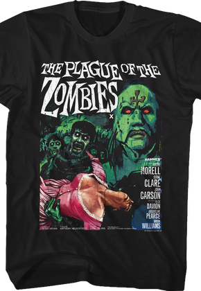 The Plague Of The Zombies Hammer Films T-Shirt