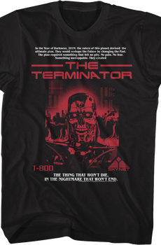 The Thing That Won't Die Terminator T-Shirt