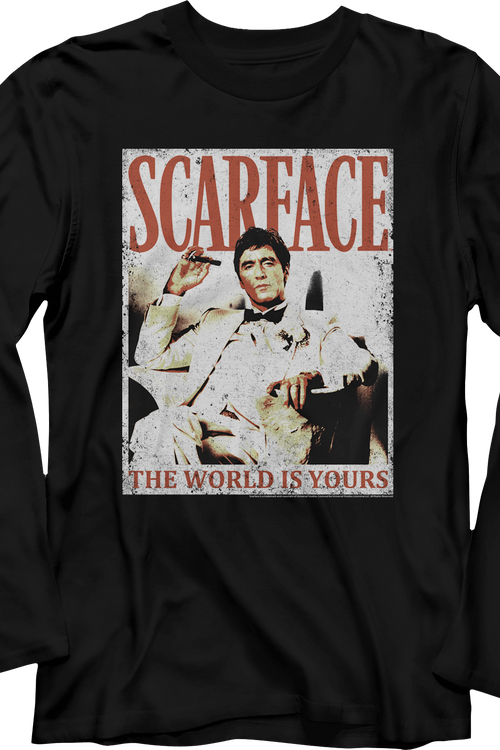 The World Is Yours Scarface Long Sleeve Shirt