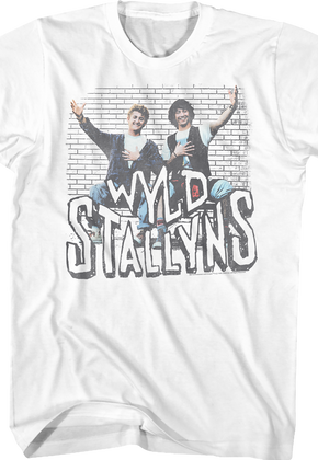 Wyld Stallyns Brick Wall Bill and Ted's Excellent Adventure T-Shirt