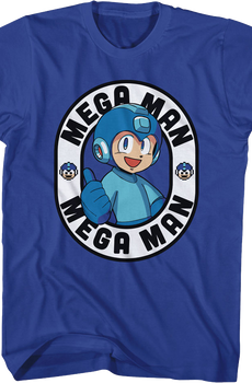 Thumbs Up Oval Mega Man T-Shirt