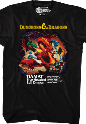 Tiamat Box Art Dungeons & Dragons T-Shirt