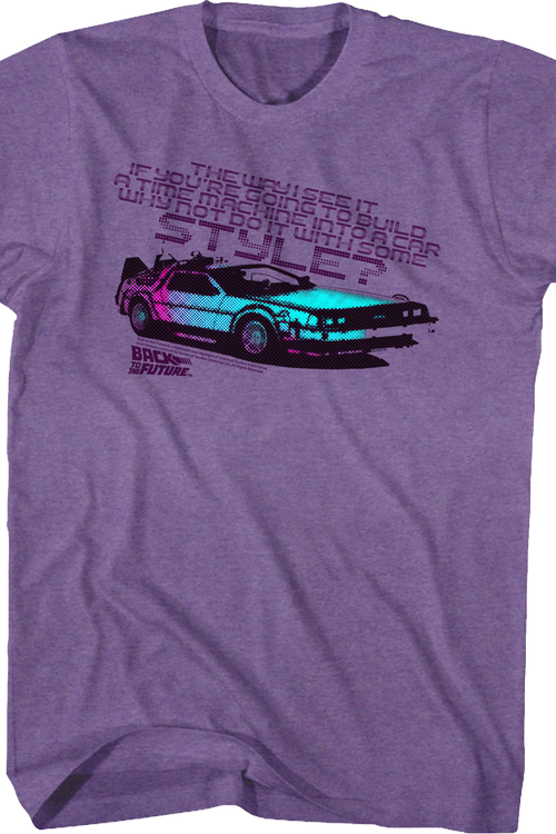 Time Machine With Some Style Back To The Future T-Shirt