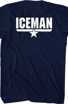 Top Gun Iceman Name T-Shirt