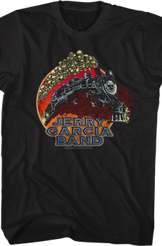 Train And Skulls Jerry Garcia Band T-Shirt