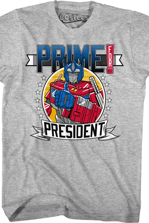 Transformers Prime For President T-Shirt