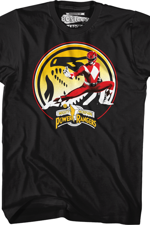 Tyrannosaurus Power Coin Mighty Morphin Power Rangers T-Shirt