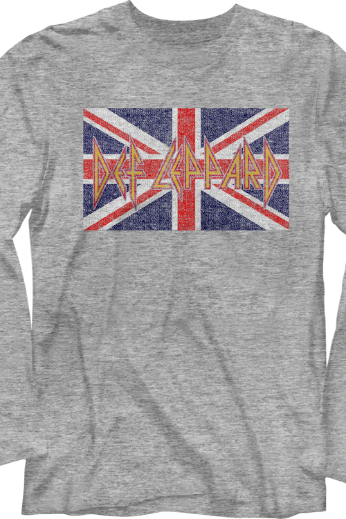 Union Jack Def Leppard Long Sleeve Shirt