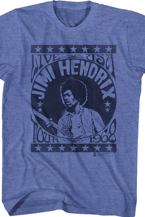 USA Tour 1968 Jimi Hendrix T-Shirt