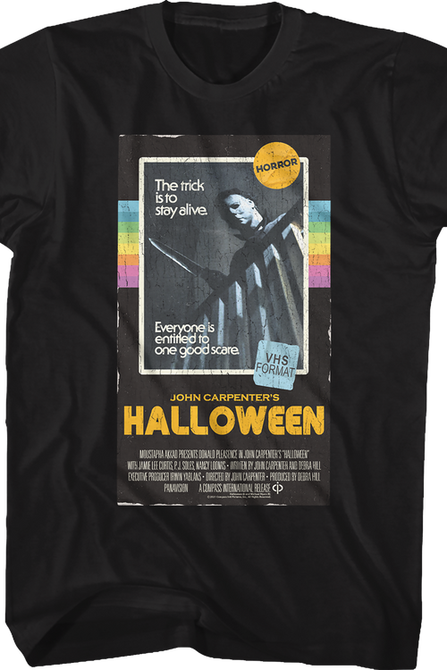 VHS Box Art Halloween T-Shirt