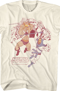 Vintage Battle He-Man vs. Skeletor Masters of the Universe T-Shirt