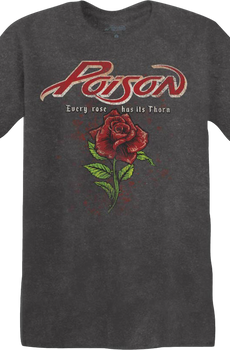 Vintage Every Rose Has Its Thorn Poison T-Shirt