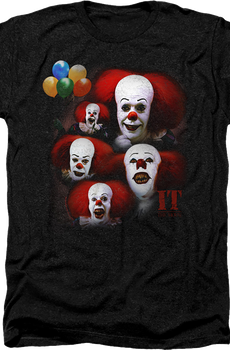 Vintage Pennywise Clown Collage IT Shirt