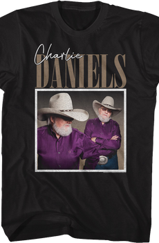 Vintage Photo Charlie Daniels T-Shirt