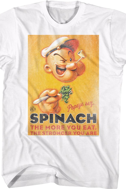 Vintage Spinach Poster Popeye T-Shirt