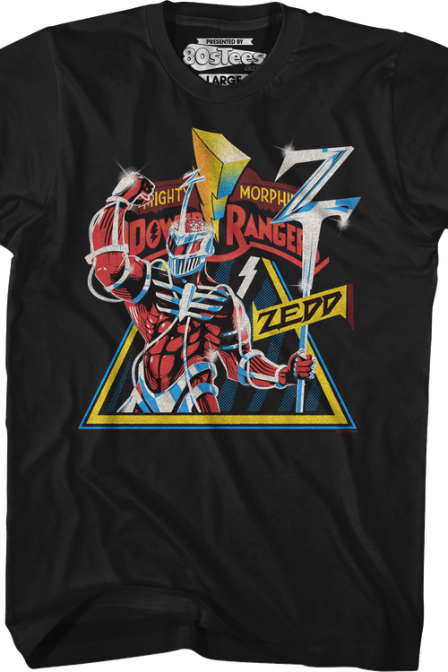 Vintage Zedd Poster Mighty Morphin Power Rangers T-Shirt