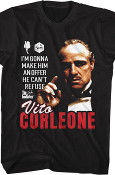 Vito Corleone An Offer He Can't Refuse The Godfather T-Shirt