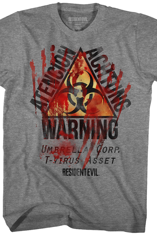 Warning Resident Evil T-Shirt